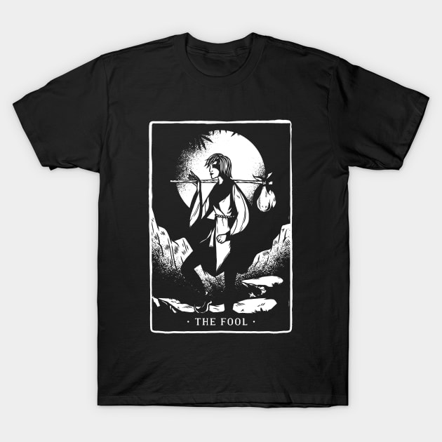 Tarot Major Arcana 0 The Fool T-Shirt by Zone32